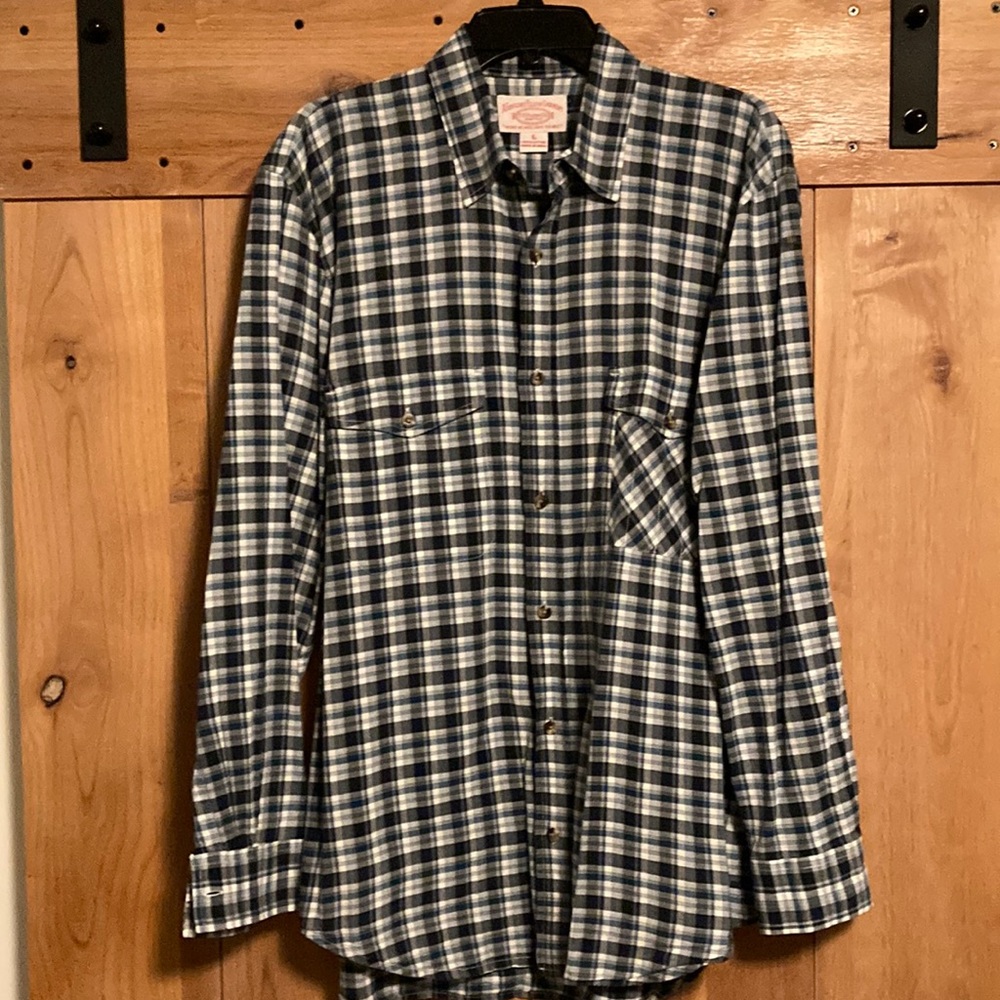 Filson Lightweight Cotton Long Sleeve Button Down Size L
